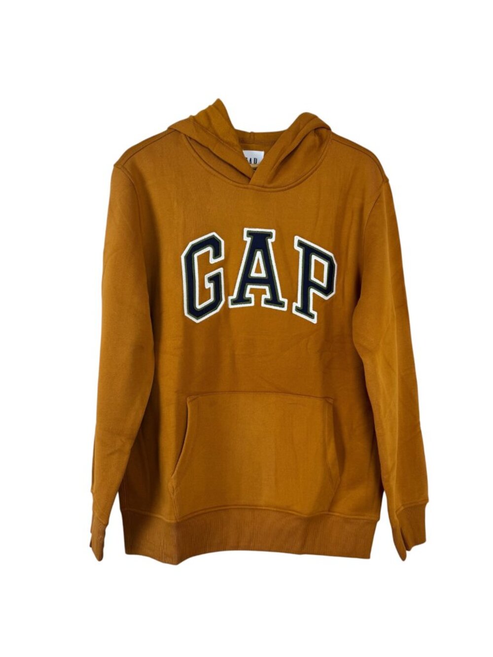 Gap NEW Hoodie Sweatshirt Men's Lrg Burnt Orange Logo Casual Warm Fall Unisex